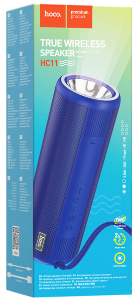 Hoco HC11 Bora Sports Wireless BT Speaker with Flashlight, ROYAL BLUE ...