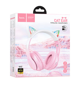 Hoco W42 Kitty BT Headphones, Cherry Blossom Pink