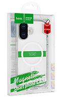 Hoco Magnetic Transparent Phone Case for iPhone 16 with 360 Degrees Protection & Anti-Drop Protective Shell