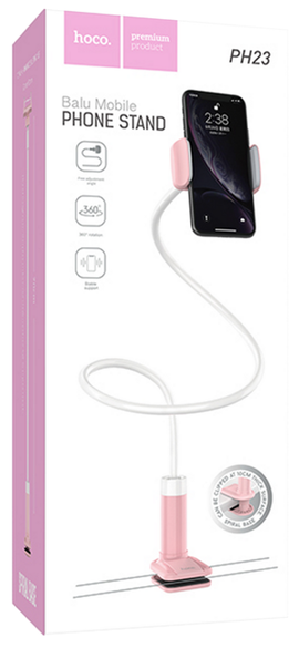 Hoco PH23 Spiral Phone Stand, PINK&WHITE