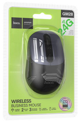 Hoco GM28 2.4G Wireless Business Mouse,GRAY & BLACK