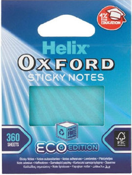 Helix Oxford, Eco Sticky Notes, 3x3, 360sheets, Blue