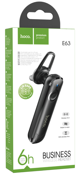 Hoco E63 Diamond Business BT Headset, BLACK