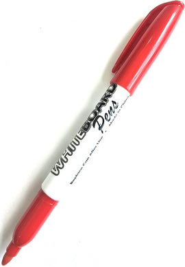 Helix Whiteboard Marker, Round Tip, Red