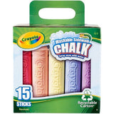 Crayola Washable Sidewalk Chalk, 15 sticks