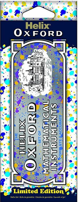 Helix Oxford Mathematical Instruments, Limited Edition, Splash Purple, Blue & Yellow