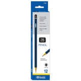 BAZIC 2B Premium Wood Pencil, Box of 12