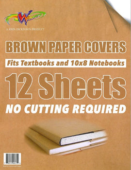 Winners, Brown Paper Cover Kit LARGE, 12 count