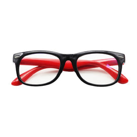 Blue Light Blocking Glasses for Kids, Black & Red
