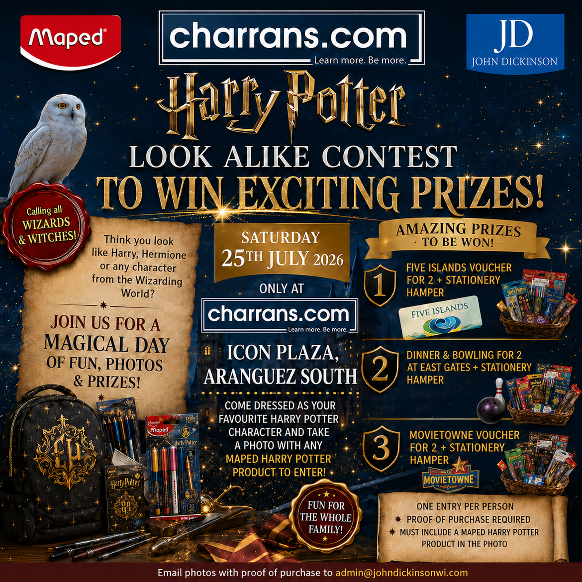 Harry Potter Maped Stationery