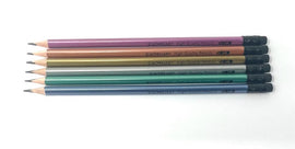 Acmeliame HB Pencil, Triangular, Soft Metallic Colours, Single