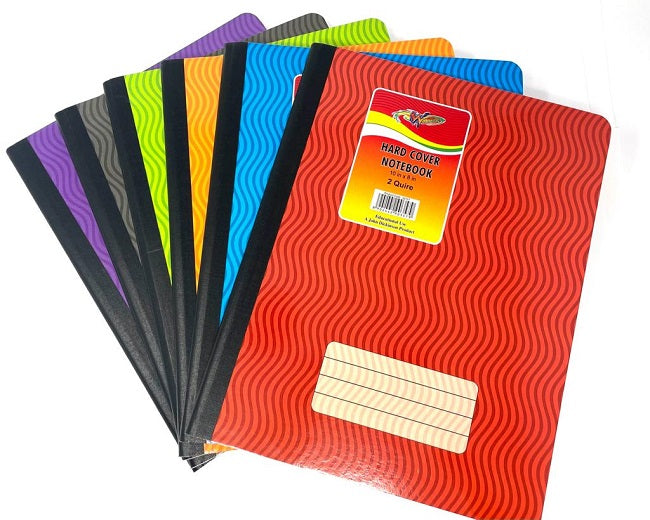 Notebook Wave Line Winners Hardcover Notebook, WAVE PATTERN, 10 x 8in, 2 Quire, Assorted ...