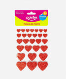 Pointer Foam Hearts & Stars Stickers, Assorted