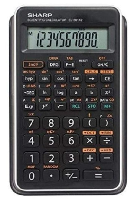 Sharp Function Sharp Scientific Calculator EL-501, 146 functions, Battery Operated ...