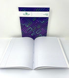 Scholar Softcover Composition Notebook, 8" x 10",  Maze Pattern, Assorted Colours, SIX PACK