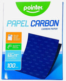 Pointer Carbon Paper, 8.5"x11", 100 sheets, BLUE