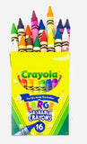 Crayola, Large Washable Crayons, 16count