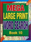 Mega Large Print Word Search, Activity Book, Assorted