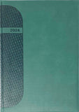 2024 Executive Diary and Planner, 12"x 8.5", A4,  FOREST GREEN