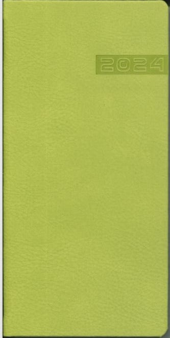 2024 Pocket Diary, 7"x 3,  GREEN