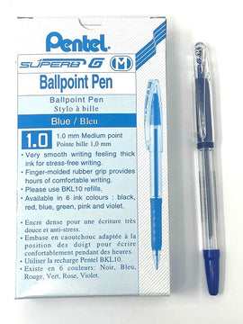 Pentel, Superb G Ballpoint, Blue, 1.0mm Medium
