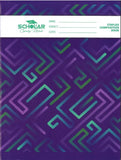 Scholar Softcover Composition Notebook, 8" x 10",  Maze Pattern, Assorted Colours, SINGLE