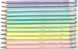Acmeliae, HB Graphite Pencil, Assorted Pastel Colours, Single Unit