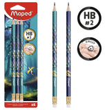 Maped Golden Dragon Pencil Set, 2HB, 6ct