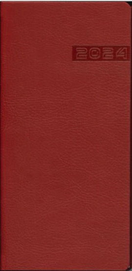2024 Pocket Diary, 7"x 3,  RED