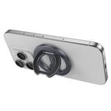 Hoco GH9 Double-Ring Double-Sided Magnetic Ring Holder, Metal Gray