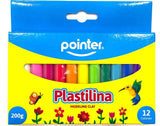 Pointer Plasticine / Modeling Clay, Assorted Colours, 12ct