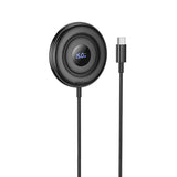 Hoco CW61 Phantom Magnetic Wireless Fast Charger With Digital Display, Black