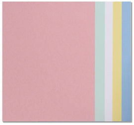 Bristol Board, Letter Size, 8.5 x 11, 180gm, Pack of 25 sheets, ASSORTED COLOURS