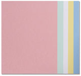 Bristol Board, Letter Size, 8.5 x 11, 180gm, Pack of 25 sheets, ASSORTED COLOURS