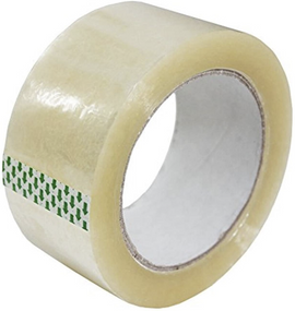 2" Box Tape, Clear, 1 roll
