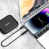 Hoco U114 Treasure Box Storage Charging Data Cable Set, Black