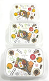 Jaguar Food Container 3 Pcs Rectangular Set, Assorted Colours