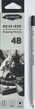 Acmeliae, Artmate, 4B Hexagon Drawing Pencil, single count