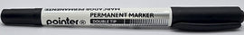 Pointer Double Tip Permanent Marker, BLACK