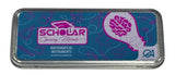 Scholar Mathematical Geometry Set in Metal Case, Multi-Coloured