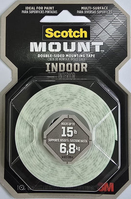 Scotch 3M, Heavy Duty Double Sided Mounting Tape, 1 Roll, 2.2 yards