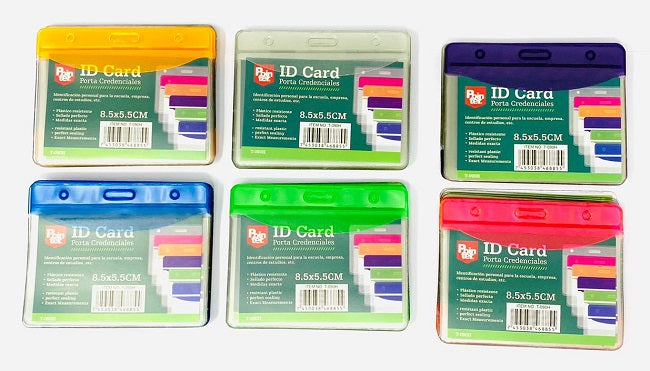 Pointer ID Card Badge Holder, Horizontal Format, Assorted Colours, Sin ...