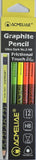 Acmeliae, 2HB Pencil, Graphite Triangular, Assorted Patterns, 12 Count