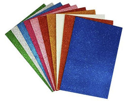 Starmate Giltter Foam Sheets, Assorted Colours, 10 sheets