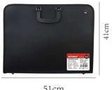 Large Art Portfolio Zipper Carry Case, 41x52cm (A3), Single Bag