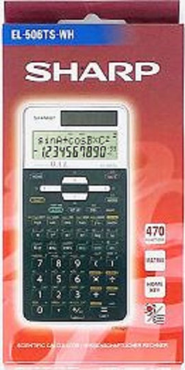 Sharp Scientific Calculator w/ large digital display, 470 Functions -Solar & Battery Operated