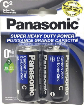 Panasonic C2 Super Heavy Duty Battery, Pack of 2