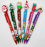 2025 Christmas Gel Pen, Black Ink, Assorted Patterns