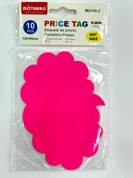 Large Price Tags, Fluorescent Bubble, 10pcs