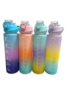 32oz Ombre Water Reusable Water Bottle with Swing Lock, Assorted Colours